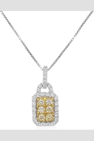 HYT Jewelry Collar Sunshine Yellow Diamond en platino con dije