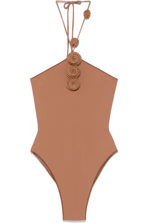 LA REVECHE Traje de baño con aplique floral