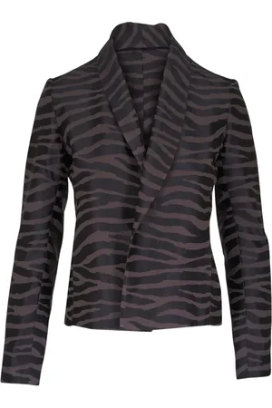 PETER COHEN Blazer con estampado de cebra