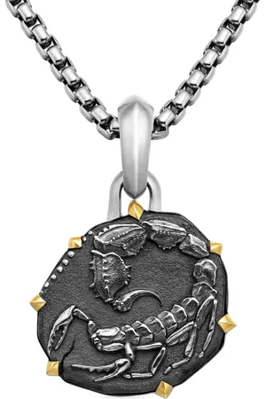 David Yurman Amuleto Scorpio en oro amarillo de 18kt y plata de ley de 33mm