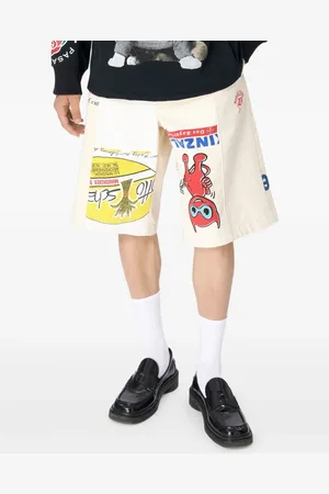 Marine Serre Shorts con pretina elástica
