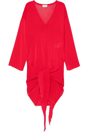 The Attico Vestido corto con cuello en V