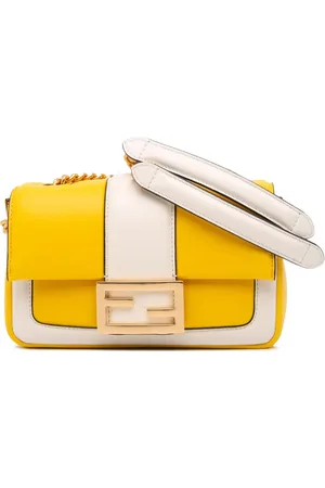 Fendi 2010-2024 Mini Bicolor Nappa Apolo Chain Baguette shoulder bag