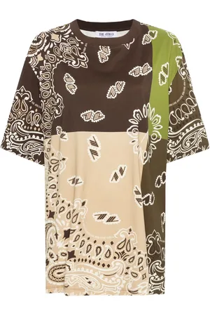 The Attico Playera con estampado de cachemira