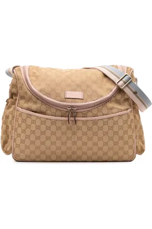 Gucci Bolsa de hombro Diaper Bag en lona GG con detalle Web 2000-2015