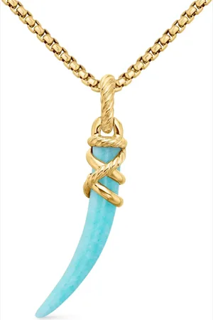 David Yurman Amuleto Tusk en oro amarillo de 18kt de 42mm