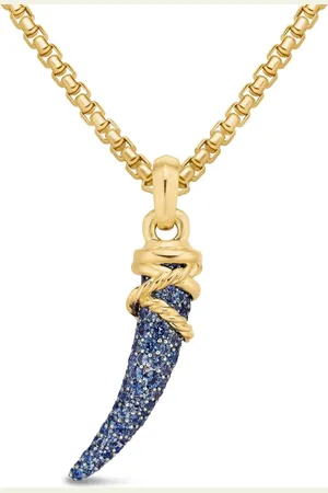 David Yurman Amuleto Tusk en oro amarillo de 18kt de 28.8mm