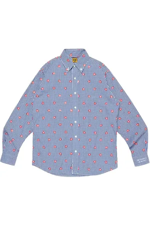 HUMAN MADE Camisa con motivo de cuadros gingham