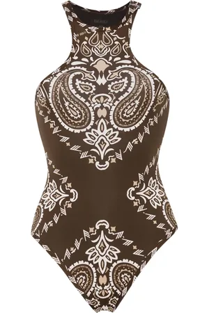 The Attico Traje de baño con estampado bandana