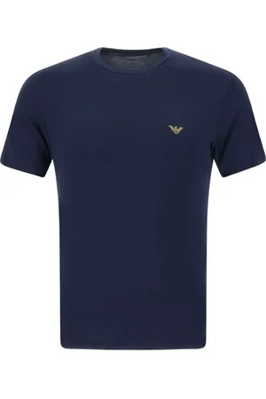Emporio Armani Playeras con parche del logo (pack de 2)