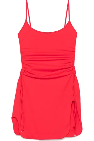 The Attico Vestido corto con tiras ajustables