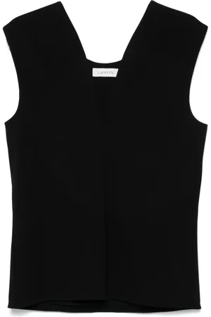 Lanvin Top con cuello en V