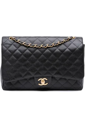 CHANEL Bolsa de hombro Maxi Classic Caviar Double Flap 2011