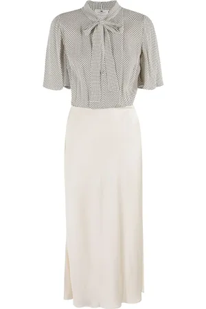 Elisabetta Franchi Vestido midi con estampado de lunares