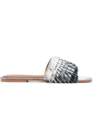 De Siena shoes Sandalias slip-on con mostacillas y tacón de 15mm