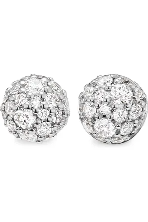 David Yurman Aretes Petite Pavé en oro amarillo de 18kt con diamantes de 4.5mm