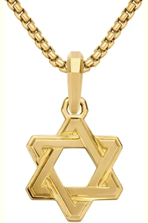 David Yurman Dije Deco Star of David en oro amarillo de 18kt de 24mm
