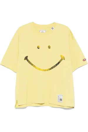Maison Mihara Yasuhiro Playera con estampado Smiley Face