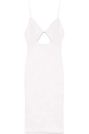 Elisabetta Franchi Vestido midi con motivo floral en jacquard