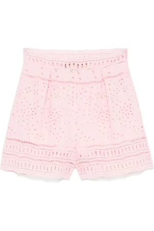 ERMANNO SCERVINO Shorts con bordado inglés