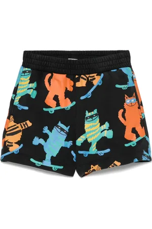 Stella McCartney Shorts con gatos estampados