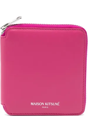 Maison Kitsuné Cartera con logo estampado