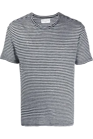 OFFICINE GENERALE Playera con rayas horizontales