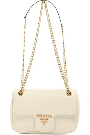 Prada 2000-2024 Saffiano Pattina Chain crossbody bag