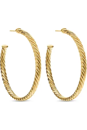 David Yurman Arracadas Cablespira en oro amarillo de 18kt