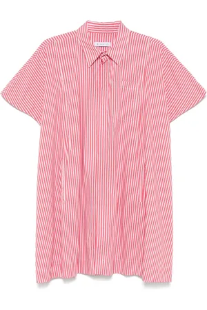Manuel Ritz Vestido camisero con rayas estampadas