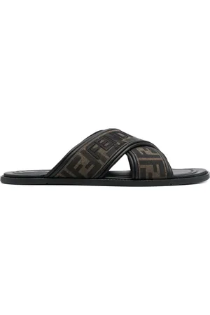Fendi Flip flops con logo FF en jacquard