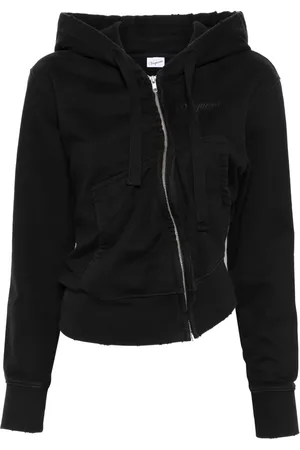 Vaquera Hoodie con diseño retorcido