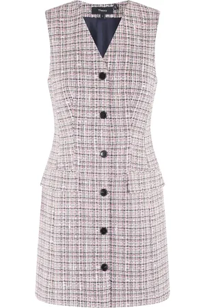 THEORY Vestido corto de tweed