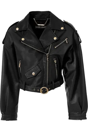 Roberto Cavalli Chamarra biker de cuero