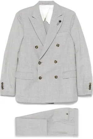 LARDINI Traje con efecto de melange