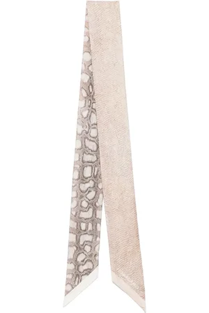 Salvatore Ferragamo Pañuelo con estampado de serpiente