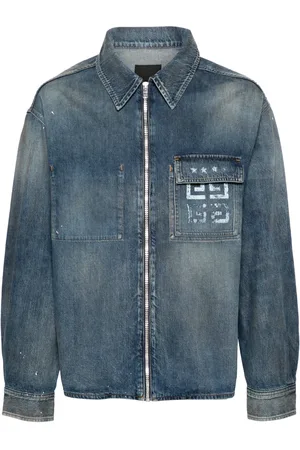 Givenchy Camisa de mezclilla con estampado 4G