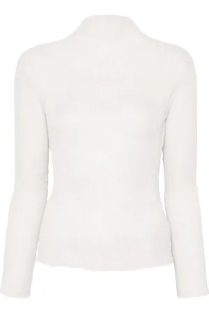 Issey Miyake Top de chifón retorcido