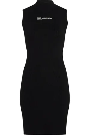 Karl Lagerfeld Vestido corto con logo estampado