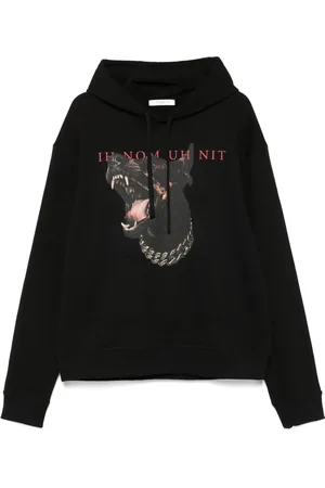 Ih Nom Uh Nit Hoodie con perro estampado