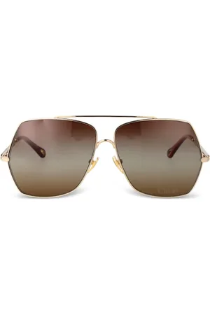 Chloé Lentes de sol con armazón geométrica
