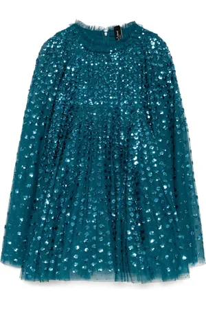 Needle & Thread Vestido con capa estilo gota