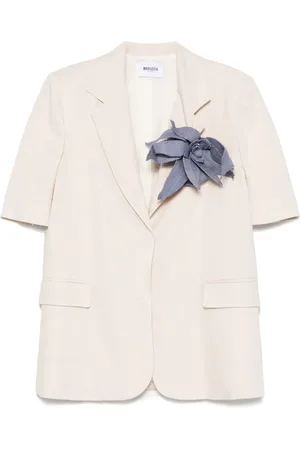 Mariuccia Milano Blazer con broche floral
