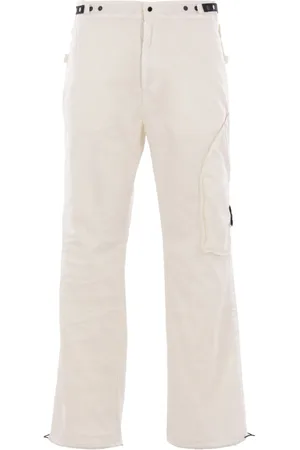 Stone Island Pantalones chinos con distintivo Compass