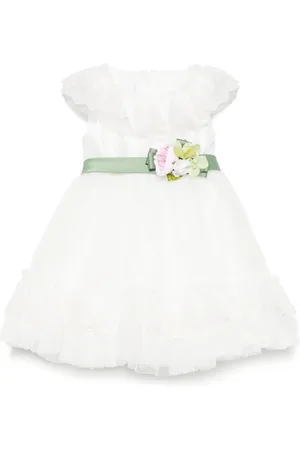COLORICHIARI Vestido con aplique floral