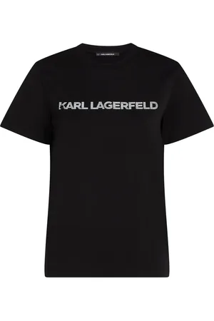 Karl Lagerfeld Playera con logo estampado