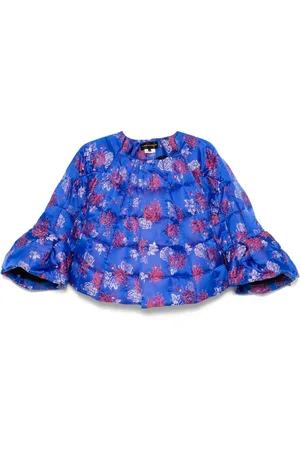 Comme des Garçons Chamarra con motivo floral en jacquard