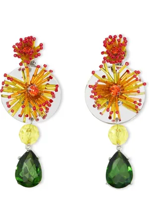 Bimba y Lola Aretes con aplique floral