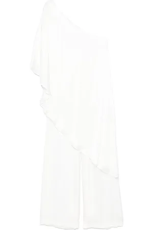 Mariuccia Milano Set con pantalones palazzo y top con hombro descubierto