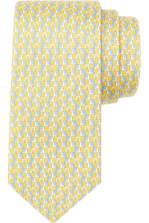 Salvatore Ferragamo Corbata de seda con elefantes estampados